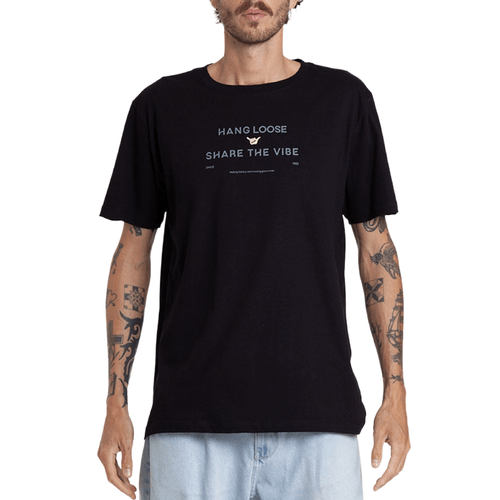 Camiseta Masculina Hang Loose Play PRETO-HLTS010777- -1-